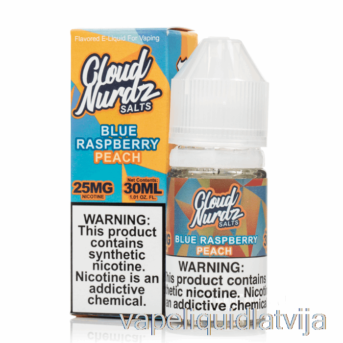 Zils Aveņu Persiks - Mākonis Nurdz Salts - 30ml 25mg Vape šķidrums